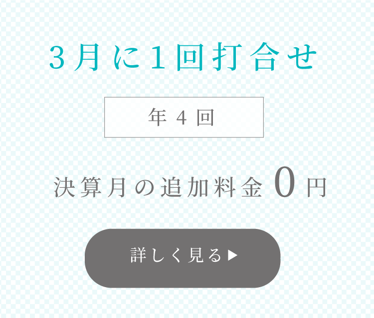 3月に1回打合せ 決算月の追加料金0円